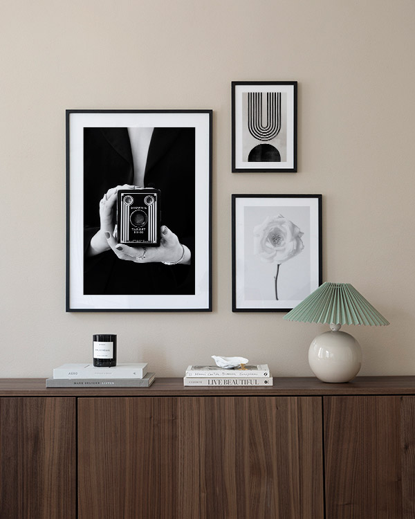 ست تابلوهای سیاه و سفید