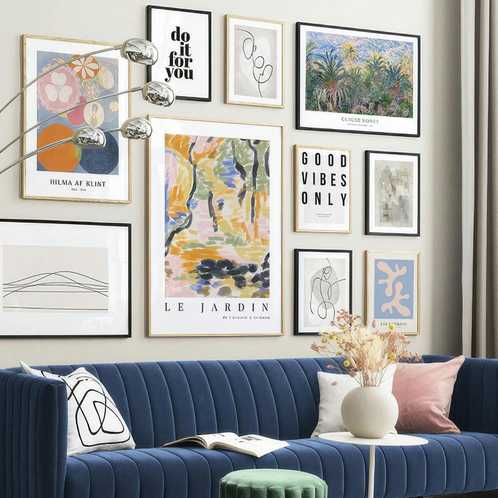 ست چندتکه تابلو در پذیرایی