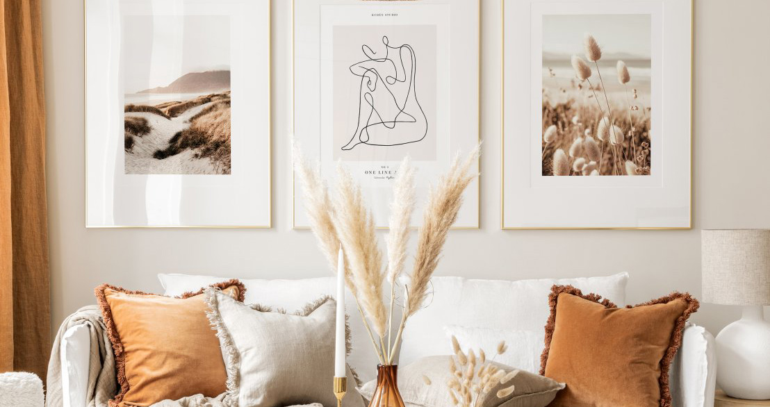 تابلو مناسب برای خانه‌های کوچک؛ چطور با کمترین فضا، زیباترین دکور را بسازیم