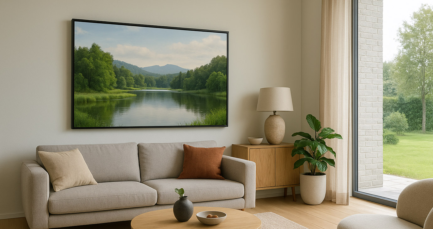 تابلو طبیعت و منظره؛ راز آرامش بصری در دکوراسیون خانه‌های امروزی
