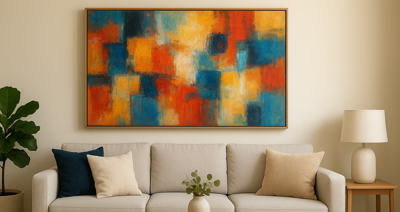 چطور تابلو می‌تواند نقطه تمرکز (Focal Point) دکوراسیون خانه شما باشد؟