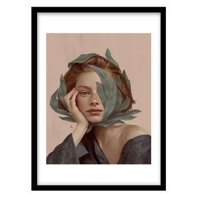 ‌‌‌‌تابلو دکوراتیو مدل نقاشی پرتره سورئال کد 2212