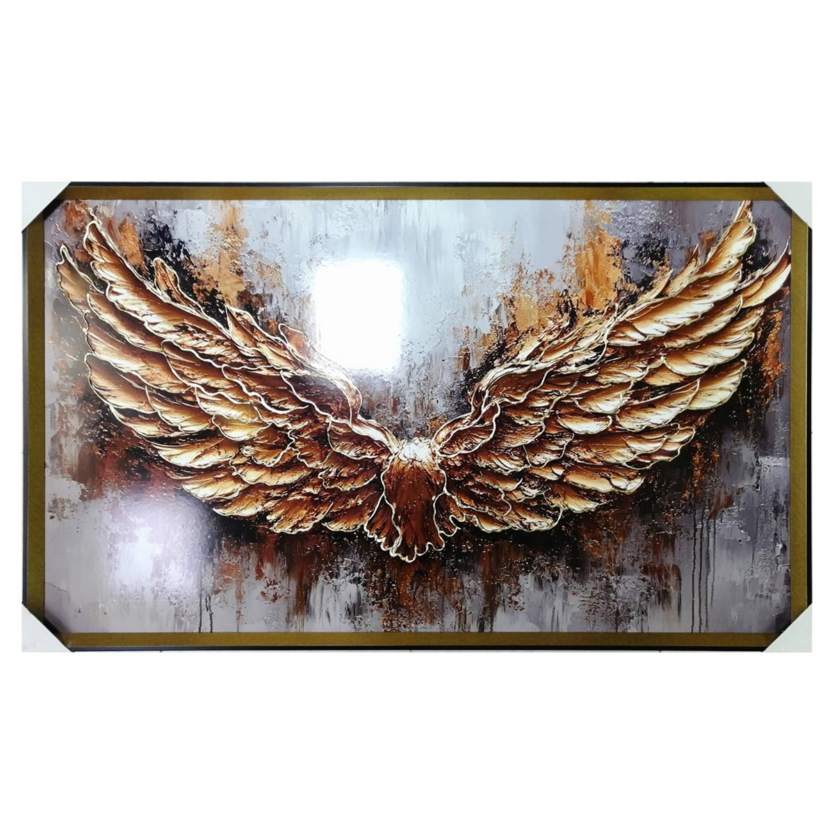 تابلو شاین تکسچر و رزین مدل درخت انتزاعی (دست‌ساز) کد 006