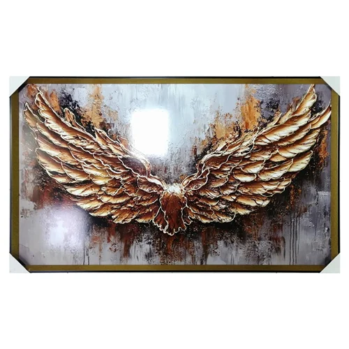 تابلو شاین تکسچر و رزین مدل درخت انتزاعی (دست‌ساز) کد 006