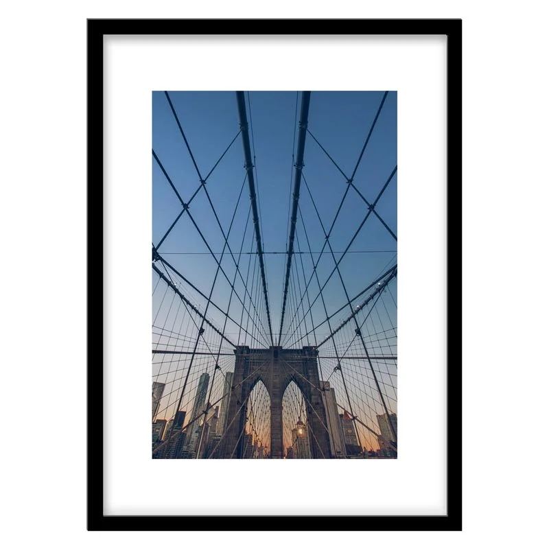 تابلو دکوراتیو مدل منظره پل منهتن نیویورک کد 1956
