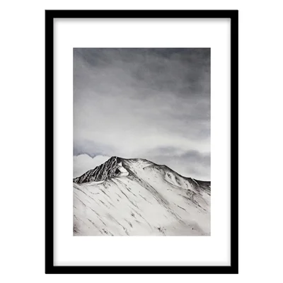 تابلو دکوراتیو مدل نقاشی کوهستان برفی کد 2010