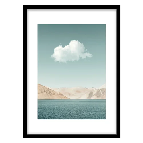 تابلو دکوراتیو مدل عکاسی منظره دریاچه کد 0534