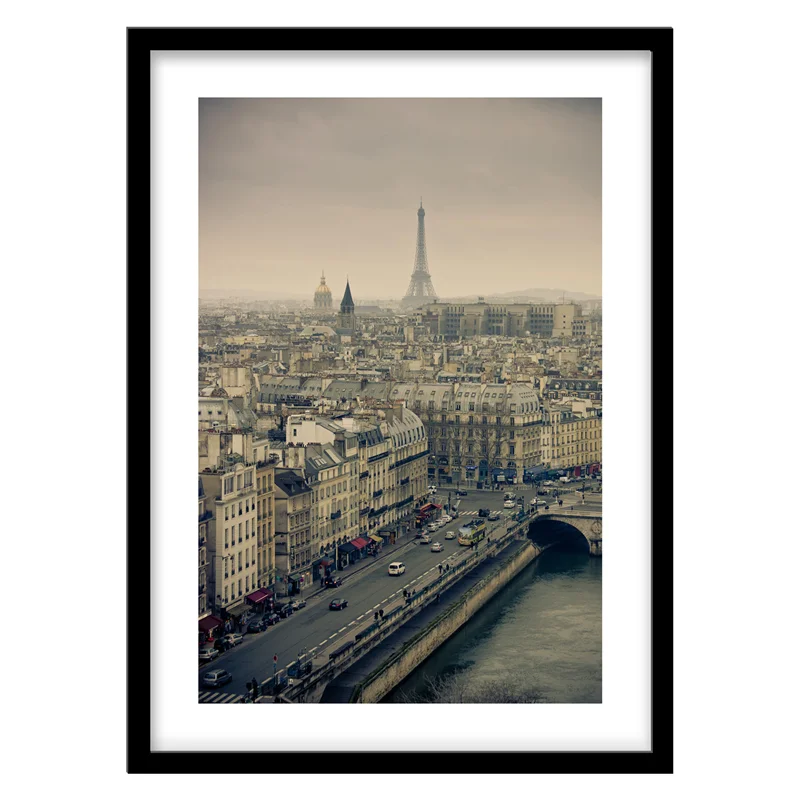 تابلو دکوراتیو مدل عکاسی شهری پاریس کد 0965