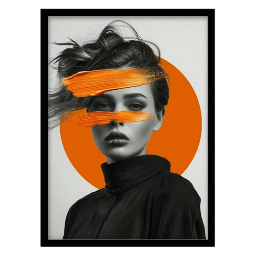 تابلو مدل پرتره انتزاعی و مدرن کد 3361 | تابلو فریم‌چاپ، تابلو بوم