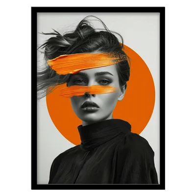 تابلو مدل پرتره انتزاعی و مدرن کد 3361 | تابلو فریم‌چاپ، تابلو بوم