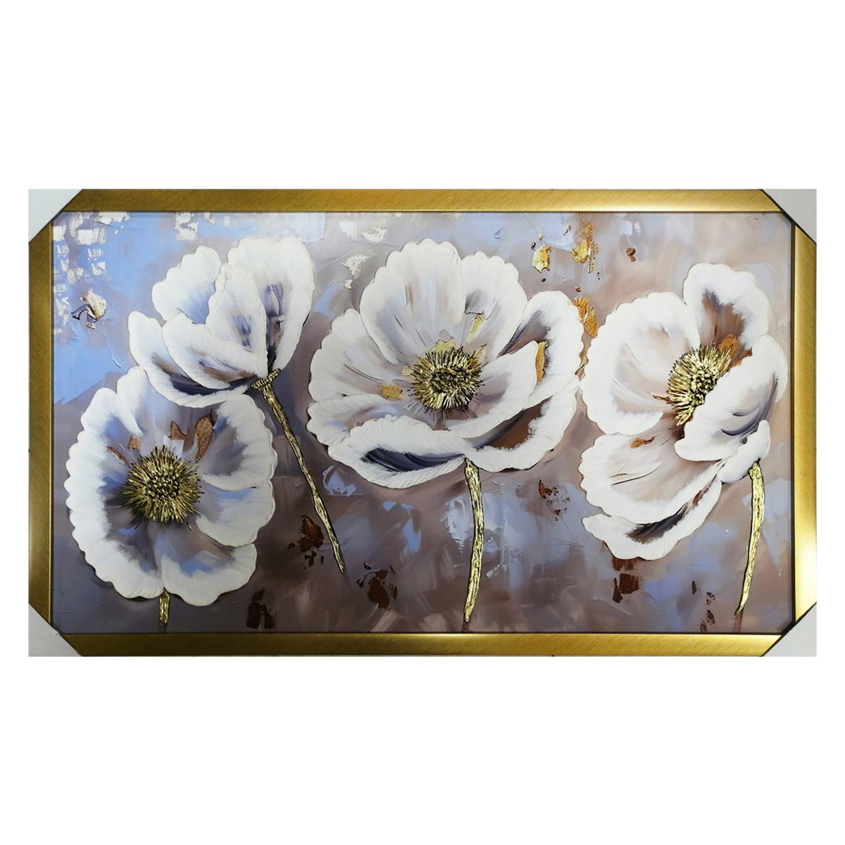 تابلو تکسچر مدل گل برجسته (دست‌ساز) کد 008