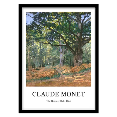تابلو دکوراتیو مدل نقاشی کلاسیک The Bodmer Oak اثر Claude Monet