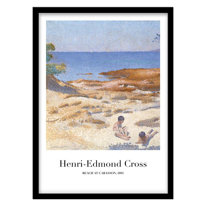 تابلو دکوراتیو مدل نقاشی کلاسیک Beach اثر Henri-Edmond Cross