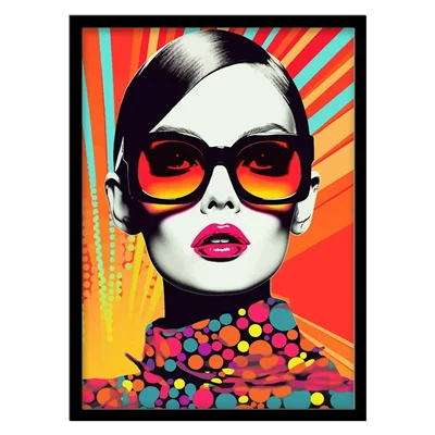 تابلو مدل پرتره مدرن کد 3371 | تابلو فریم‌چاپ، تابلو بوم