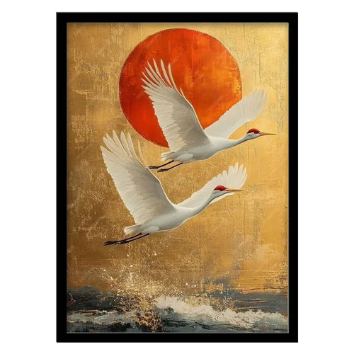 تابلو مدل نقاشی مدرن پرنده کد 3359 | تابلو فریم‌چاپ، تابلو بوم