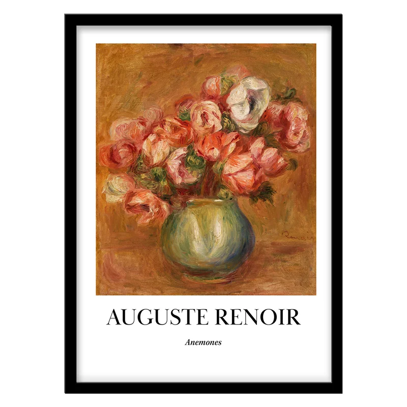 تابلو دکوراتیو مدل نقاشی کلاسیک Anemones اثر Auguste Renoir