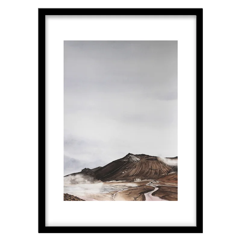 تابلو دکوراتیو مدل نقاشی منظره کوهستانی کد 1987