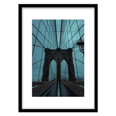 تابلو دکوراتیو مدل منظره پل منهتن نیویورک کد 1955