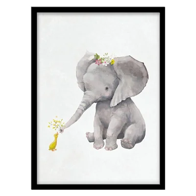 تابلو دکوراتیو اتاق کودک مدل بچه فیل کد 1435