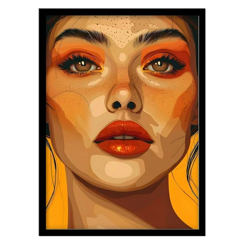 تابلو مدل نقاشی پرتره مدرن کد 3372 | تابلو فریم‌چاپ، تابلو بوم