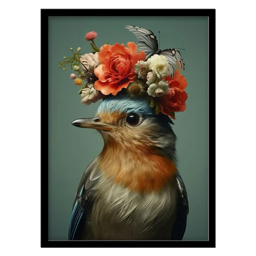 تابلو مدل نقاشی مدرن پرنده کد 3365 | تابلو فریم‌چاپ، تابلو بوم