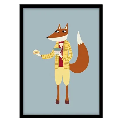 ‌‌‌‌تابلو دکوراتیو اتاق کودک مدل روباه کد 2229