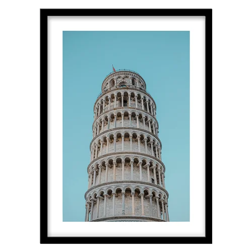 تابلو دکوراتیو مدل عکاسی معماری برج پیزا کد 0299