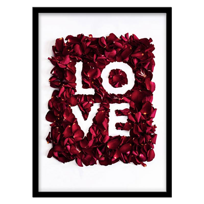 تابلو دکوراتیو مدل عکسنوشته LOVE کد 2182