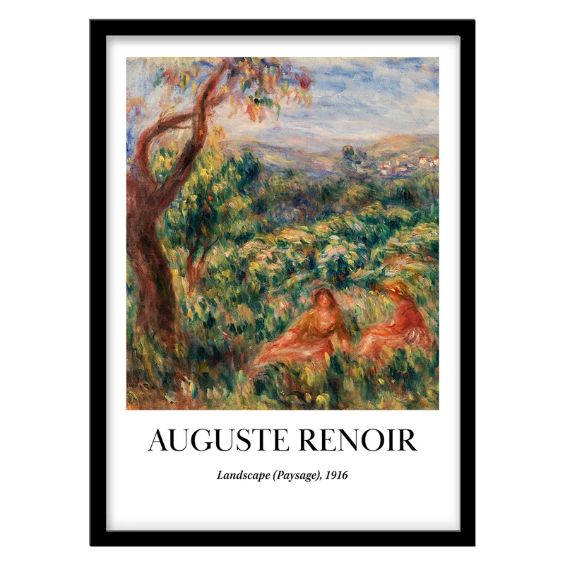 تابلو دکوراتیو مدل نقاشی کلاسیک Paysage اثر Auguste Renoir