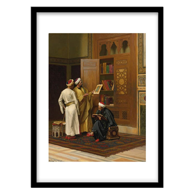 تابلو دکوراتیو مدل نقاشی کلاسیک شرقی کد 1386