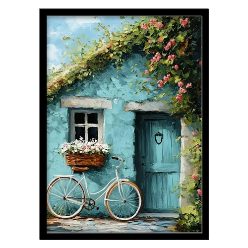 تابلو مدل نقاشی منظره شهری کد 3375 | تابلو فریم‌چاپ، تابلو بوم