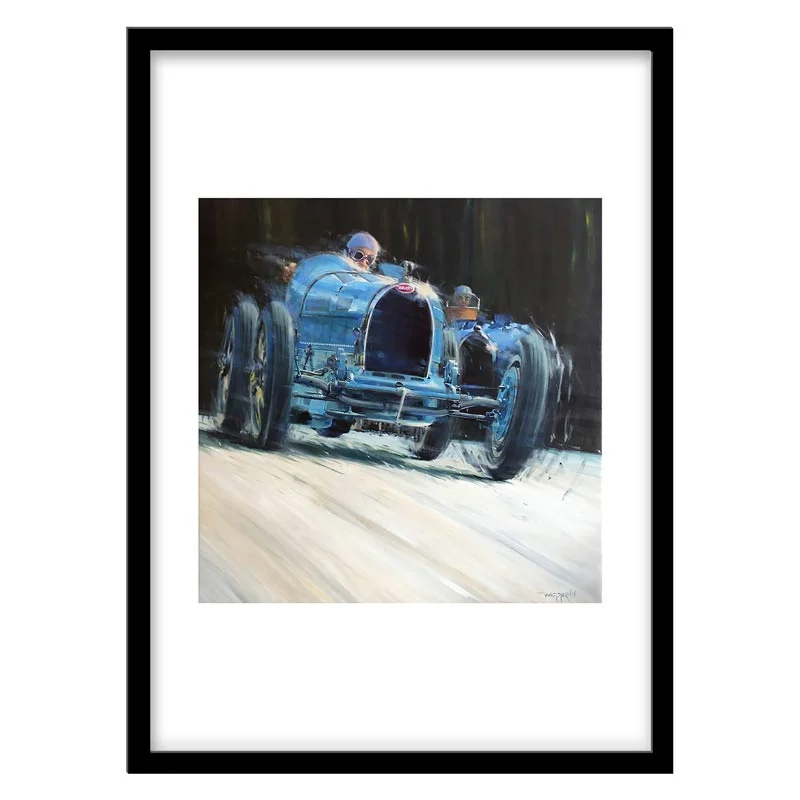 تابلو دکوراتیو مدل نقاشی خودرو کلاسیک کد 1128