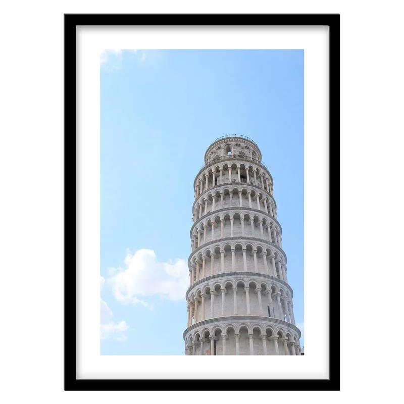 تابلو دکوراتیو مدل معماری برج کج پیزا کد 1387