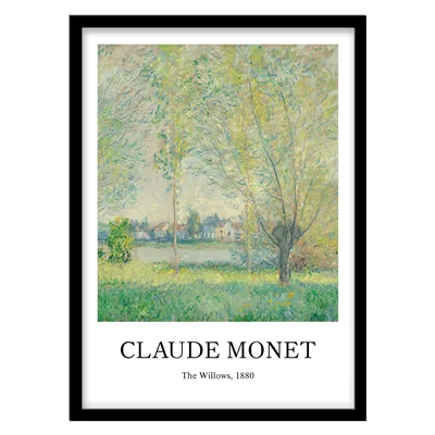 تابلو دکوراتیو مدل نقاشی کلاسیک The Willows اثر Claude Monet