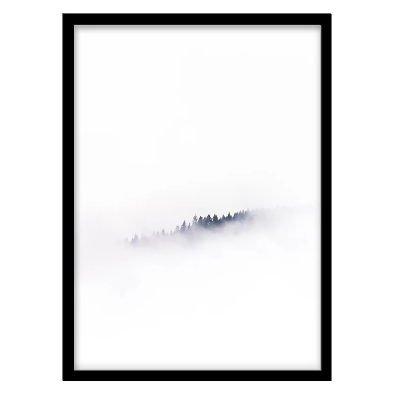 تابلو دکوراتیو مدل منظره مینیمال کوهستان کد 0256