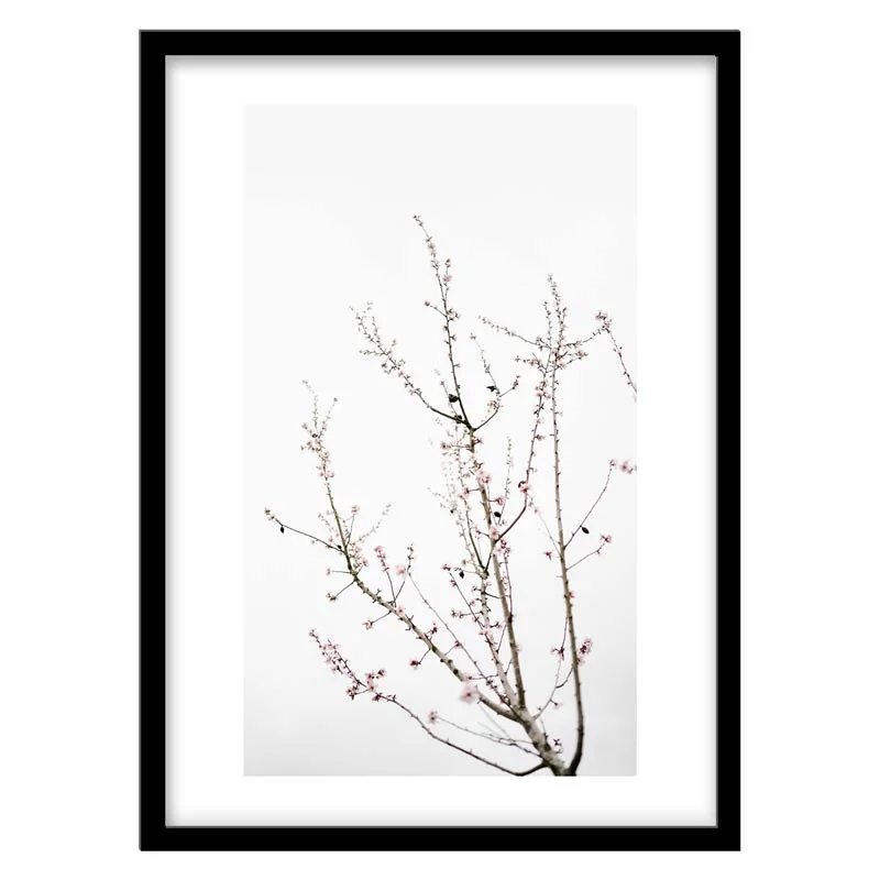 تابلو دکوراتیو مدل شکوفه و درخت مینیمال کد 1337