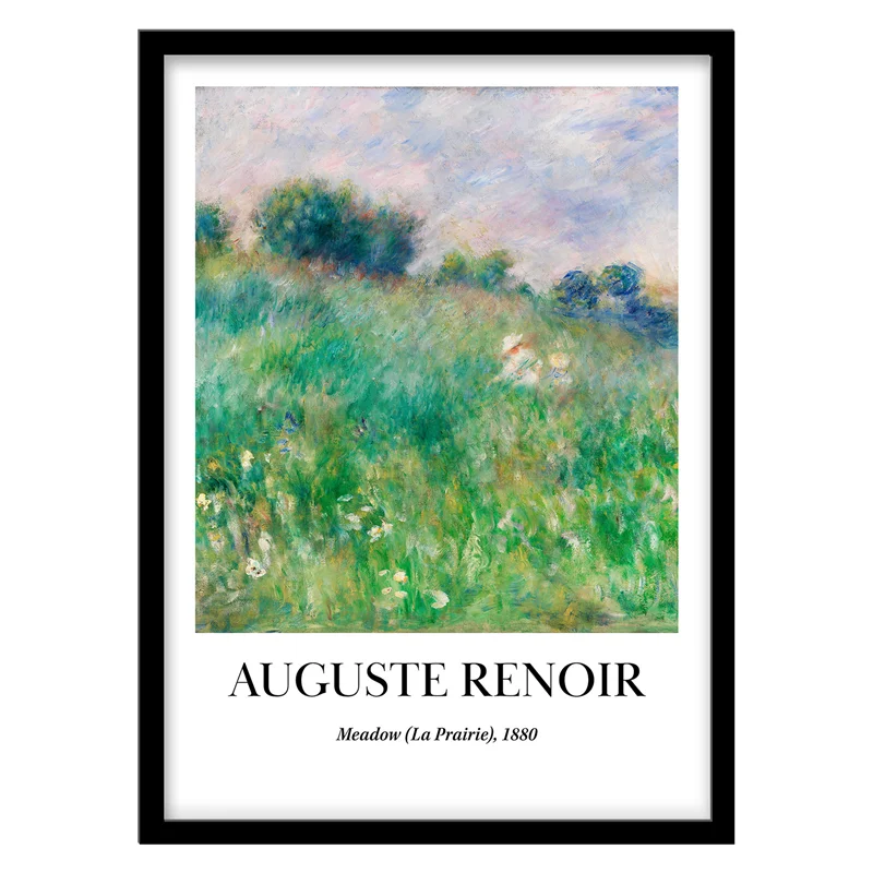 تابلو دکوراتیو مدل نقاشی کلاسیک Meadow اثر Auguste Renoir
