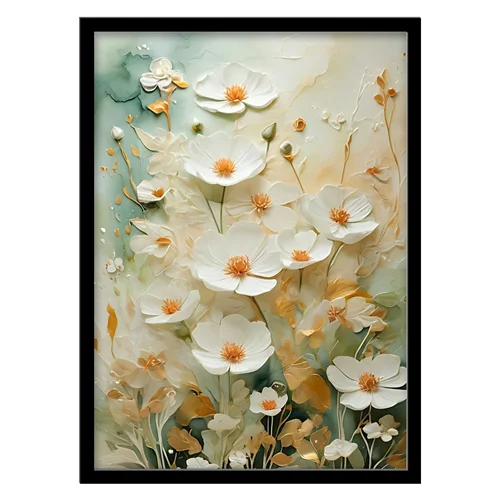 تابلو مدل نقاشی مدرن گل کد 3362 | تابلو فریم‌چاپ، تابلو بوم