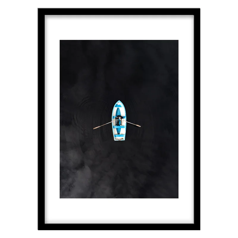 تابلو دکوراتیو مدل عکاسی مینیمال قایق کد 0151