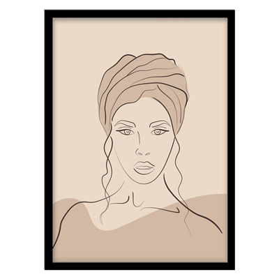 تابلو دکوراتیو مدل پرتره مدرن و مینیمال کد 1283