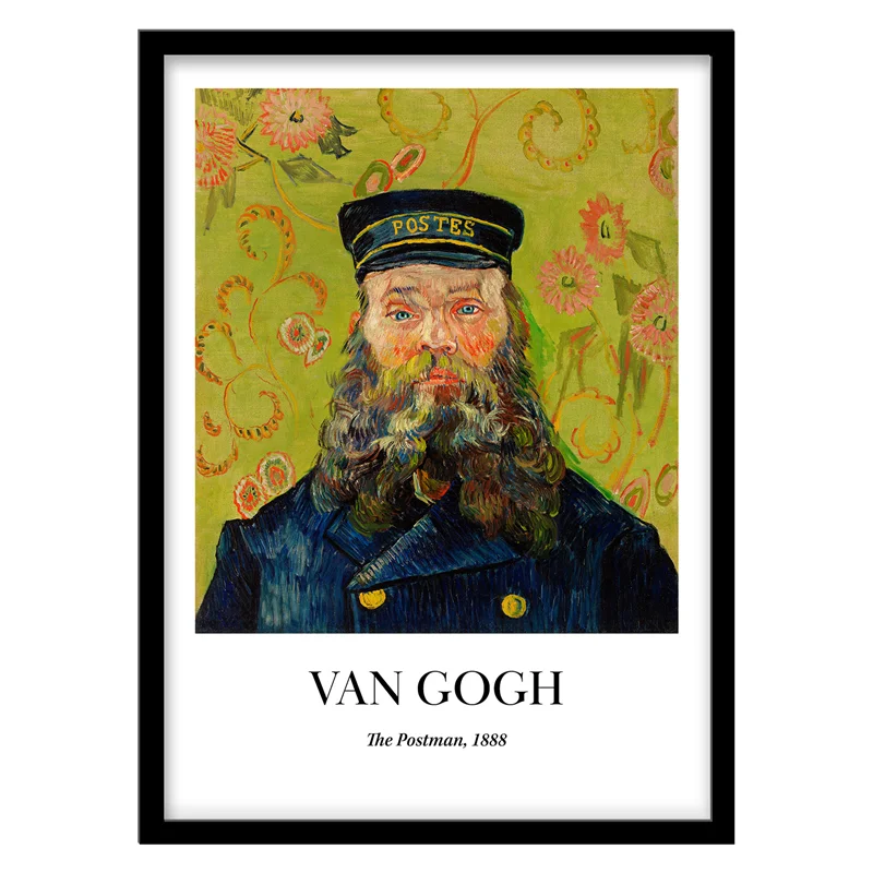 تابلو دکوراتیو مدل نقاشی کلاسیک The Postman اثر Van Gogh