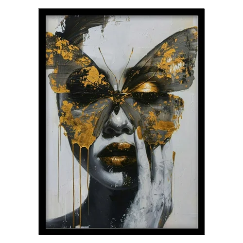 تابلو مدل پرتره مدرن و انتزاعی کد 3356 | تابلو فریم‌چاپ، تابلو بوم