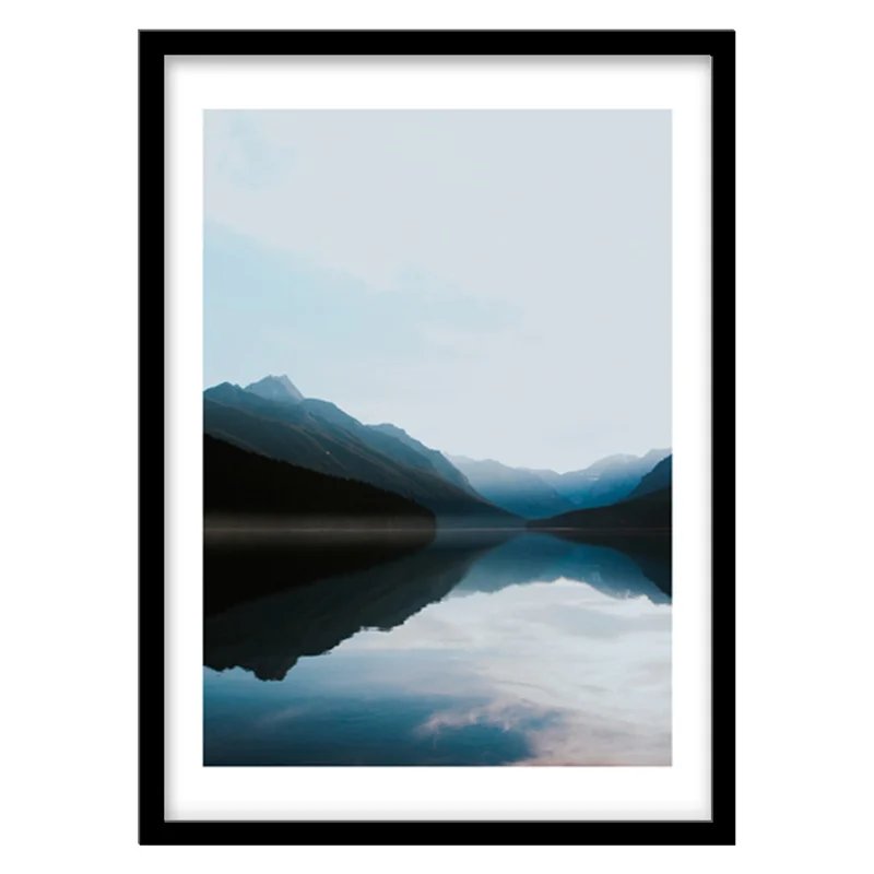 تابلو دکوراتیو مدل عکاسی منظره دریاچه کد 0516