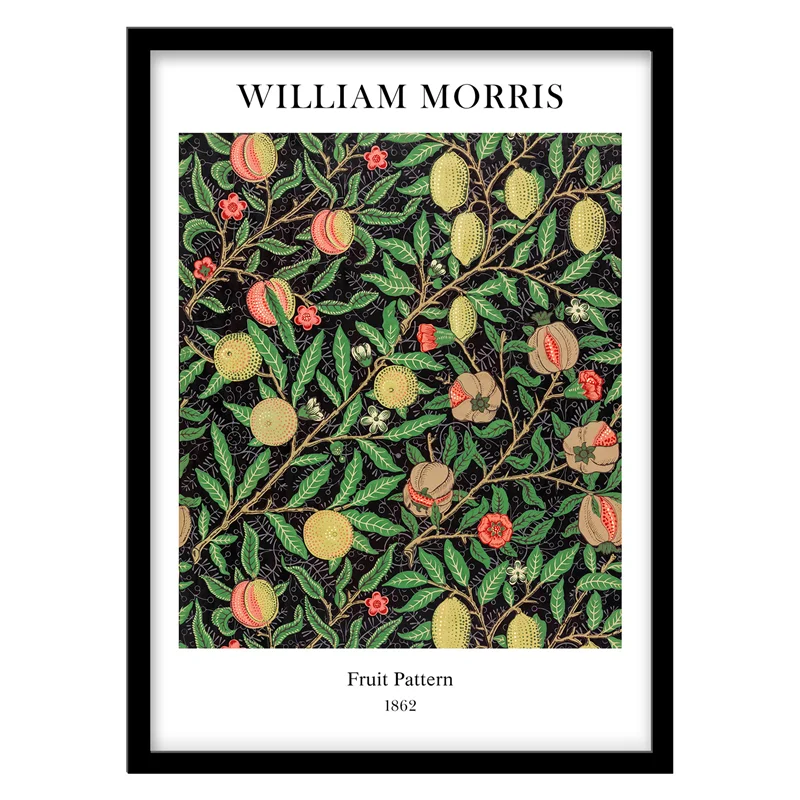 تابلو دکوراتیو مدل نقاشی کلاسیک Fruit Pattern اثر William Morris