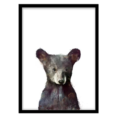 تابلو دکوراتیو مدل نقاشی آبرنگ بچه خرس کد 1643
