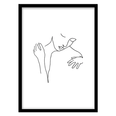 ‌‌‌‌تابلو دکوراتیو مدل نقاشی لاین‌آرت کد 2270