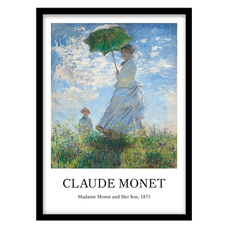 تابلو دکوراتیو مدل نقاشی کلاسیک Madame Monet اثر Claude Monet