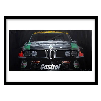 تابلو دکوراتیو مدل نقاشی ب‌ام‌و کلاسیک کد 2361