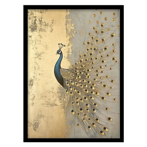 تابلو مدل نقاشی مدرن طاووس کد 3360 | تابلو فریم‌چاپ، تابلو بوم
