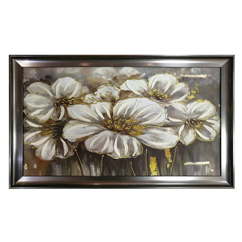 تابلو تکسچر مدل گل برجسته (دست‌ساز) کد 010